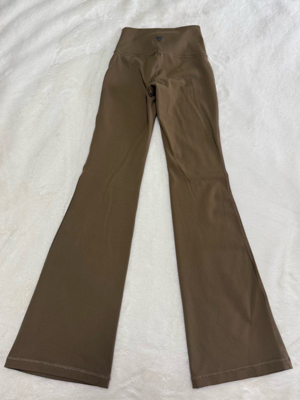 LULULEMON TNA High Waist Leggings Flared Olive Brown Size XS EUC - Picture 8 of 13